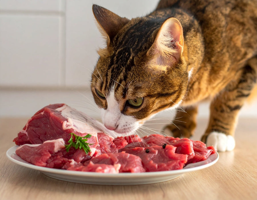 Dürfen Katzen rohes Fleisch essen? Das sollten Sie wissen - Tier Glück