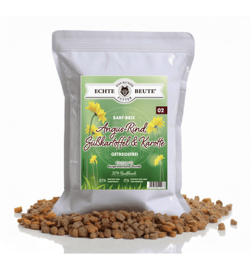 Angusrind mit Süßkartoffel & Karotte – Getreidefreies Premium - Hundefutter - Tier Glück