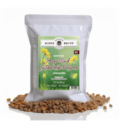 Angusrind mit Süßkartoffel & Karotte – Getreidefreies Premium - Hundefutter - Tier Glück
