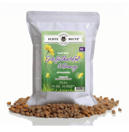 Ente mit Süßkartoffel & Orange – Natürliches, getreidefreies Premium - Hundefutter - Tier Glück