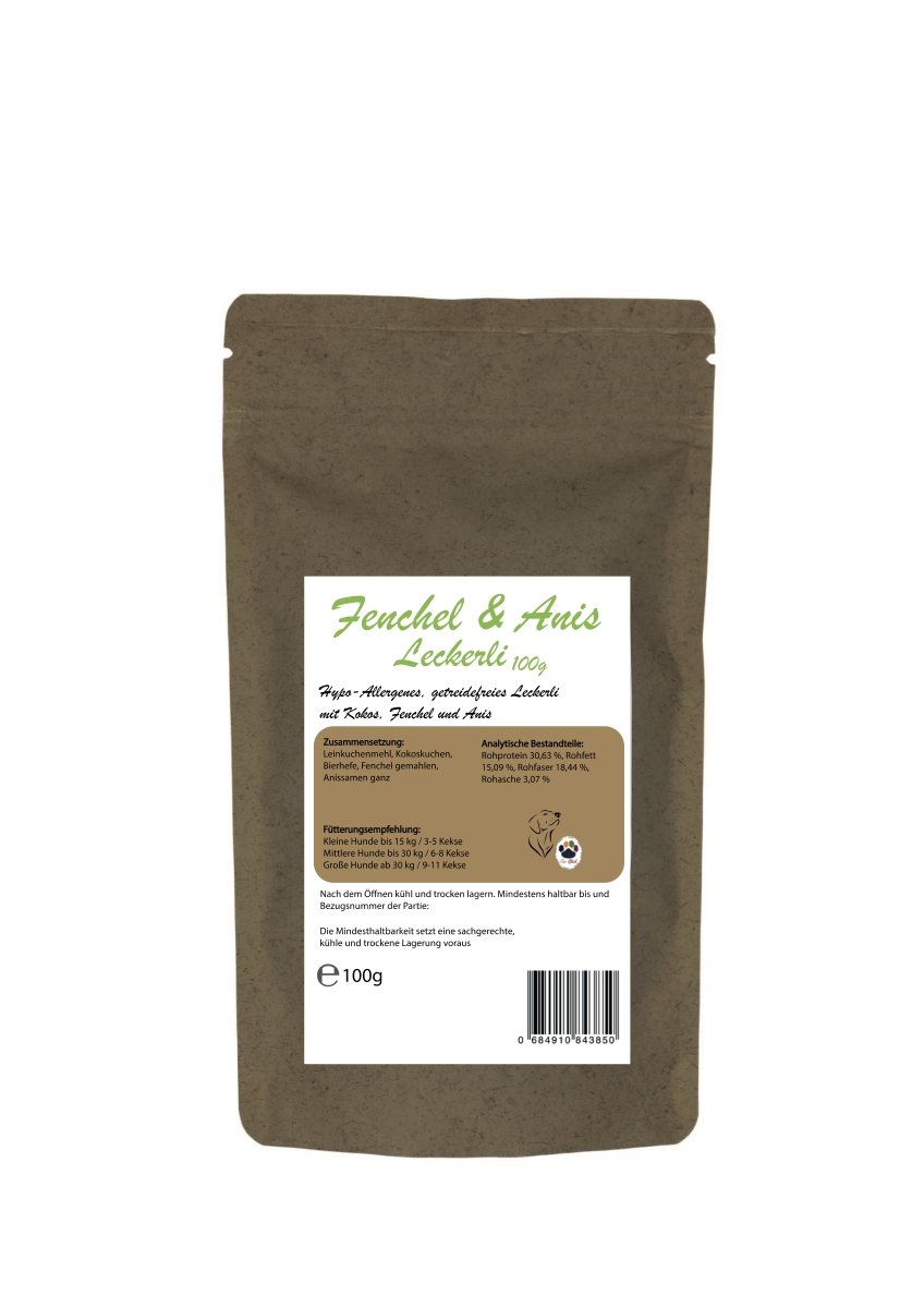 Fenchel & Anis Leckerli Hund – Pflanzlicher Snack | Bewusste Belohnung für Hunde - Tier Glück
