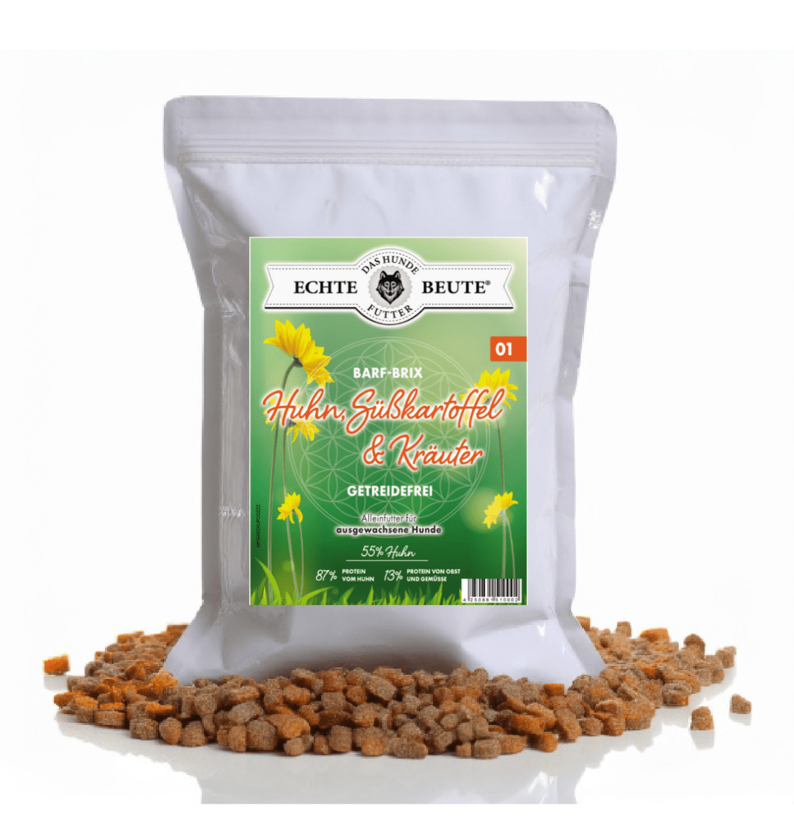 Huhn mit Süßkartoffel & Kräutern – Natürliches, getreidefreies Premium - Hundefutter - Tier Glück