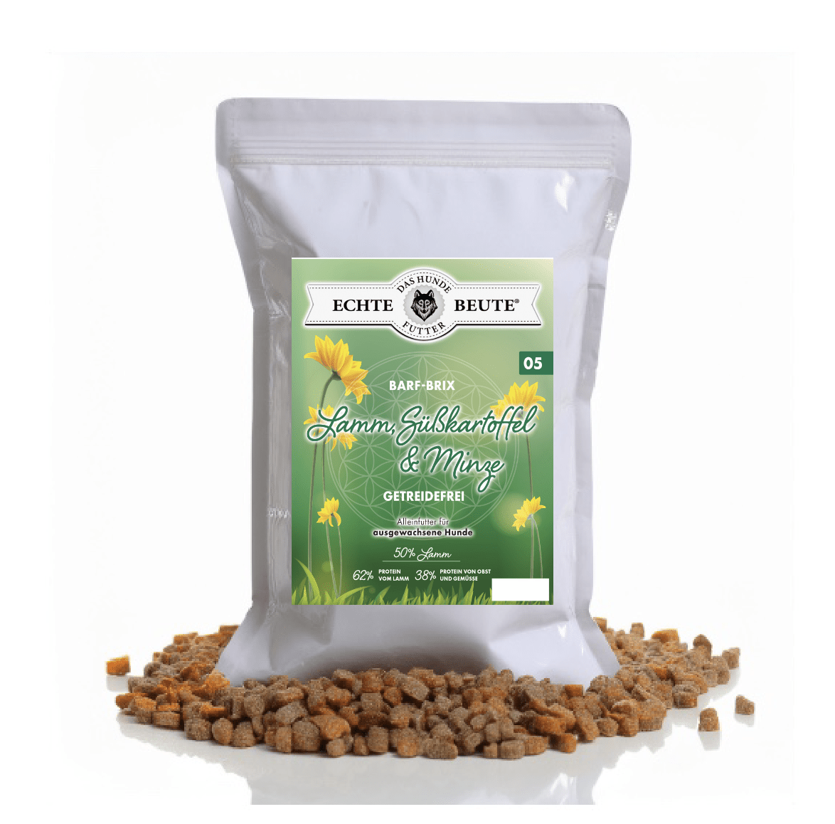 Lamm mit Süßkartoffel & Minze – Natürliches, getreidefreies Premium - Hundefutter - Tier Glück