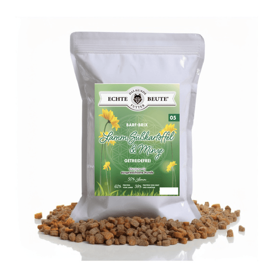 Lamm mit Süßkartoffel & Minze – Natürliches, getreidefreies Premium - Hundefutter - Tier Glück