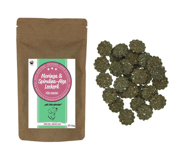 Moringa Spirulina Leckerli Hund – stärkt Immunsystem, liefert Vitamine & Mineralstoffe
