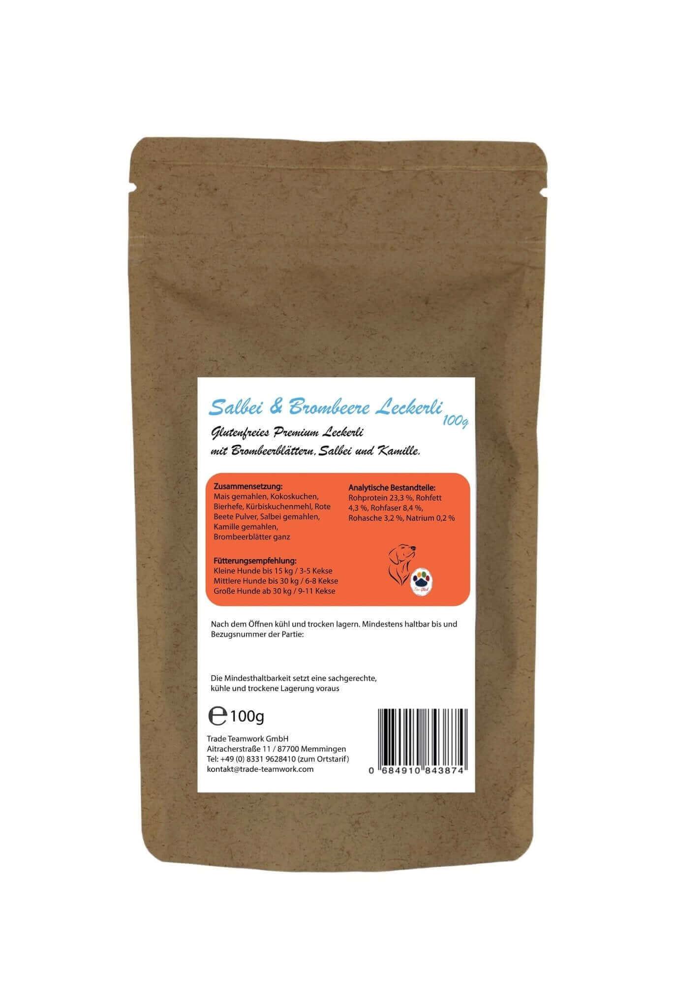 Salbei & Brombeere Leckerli für Hunde – Leckere Snacks mit Salbei und Brombeere für Wohlbefinden und Genuss - Tier Glück