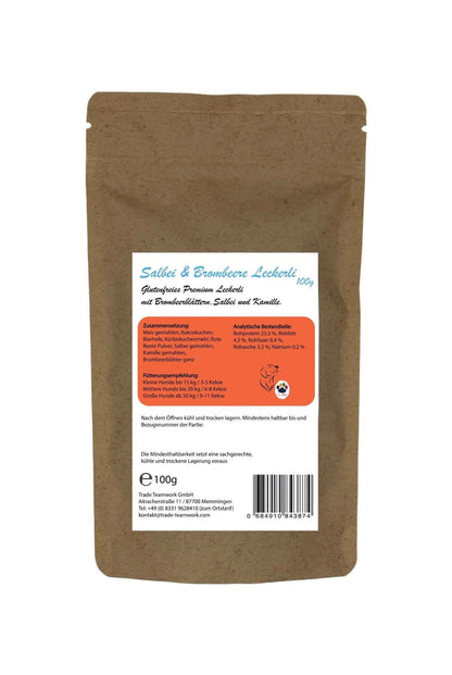 Salbei & Brombeere Leckerli für Hunde – Leckere Snacks mit Salbei und Brombeere für Wohlbefinden und Genuss - Tier Glück