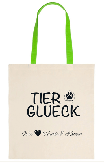 Tier-Glück Tragetasche mit Herz und Pfote – nachhaltige Tasche für Tierliebhaber