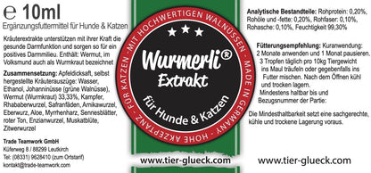 Wumerli Liquid - ideal als Wurmkur für Hunde, bzw. Wurmtablette und Wurmmittel
